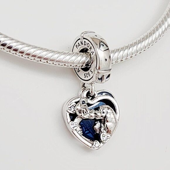 Pandora Disney Lady and the Tramp Heart Charm - Picture 1 of 5